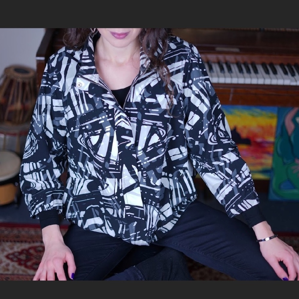 Chico’s Printed Light Zip Up Jacket - image 2